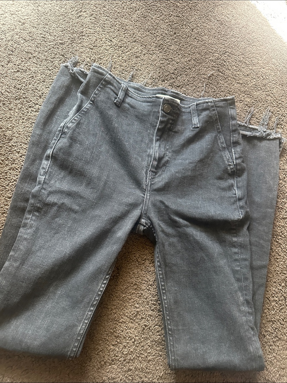 FREE PEOPLE Womens Flare High-rise Jeans Black